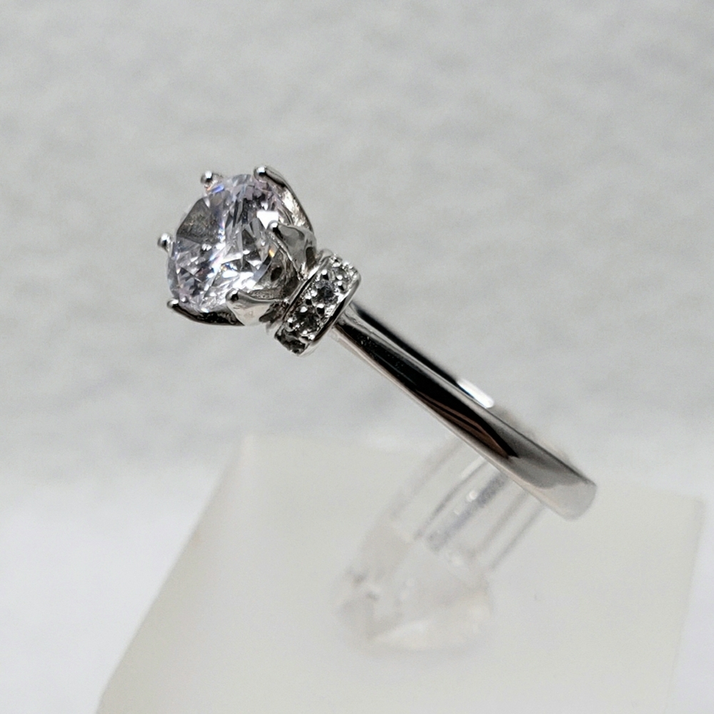 Sterling 1ct Crown Setting Ring - Picture 4 of 8